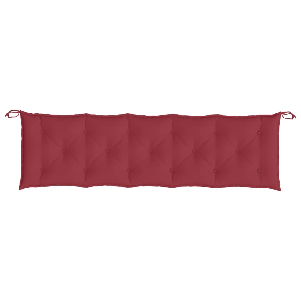 Cuscini per Panca 2 pz Rosso Vino 180x50x7 cm in Tessuto Oxford | homemem39