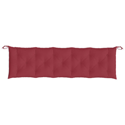 Cuscini per Panca 2 pz Rosso Vino 180x50x7 cm in Tessuto Oxford - homemem39