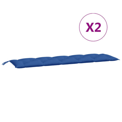 Cuscini per Panca 2 pz Blu 180x50x7 cm in Tessuto Oxford | homemem39