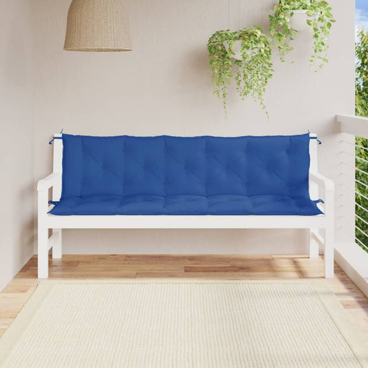 Cuscini per Panca 2 pz Blu 180x50x7 cm in Tessuto Oxford - homemem39
