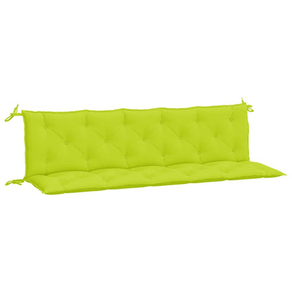 Cuscini per Panca 2 pz Verde Intenso 180x50x7 cm Tessuto Oxford | homemem39