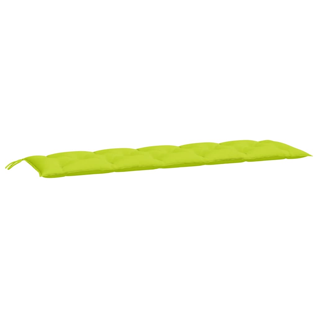 Cuscini per Panca 2 pz Verde Intenso 180x50x7 cm Tessuto Oxford | homemem39