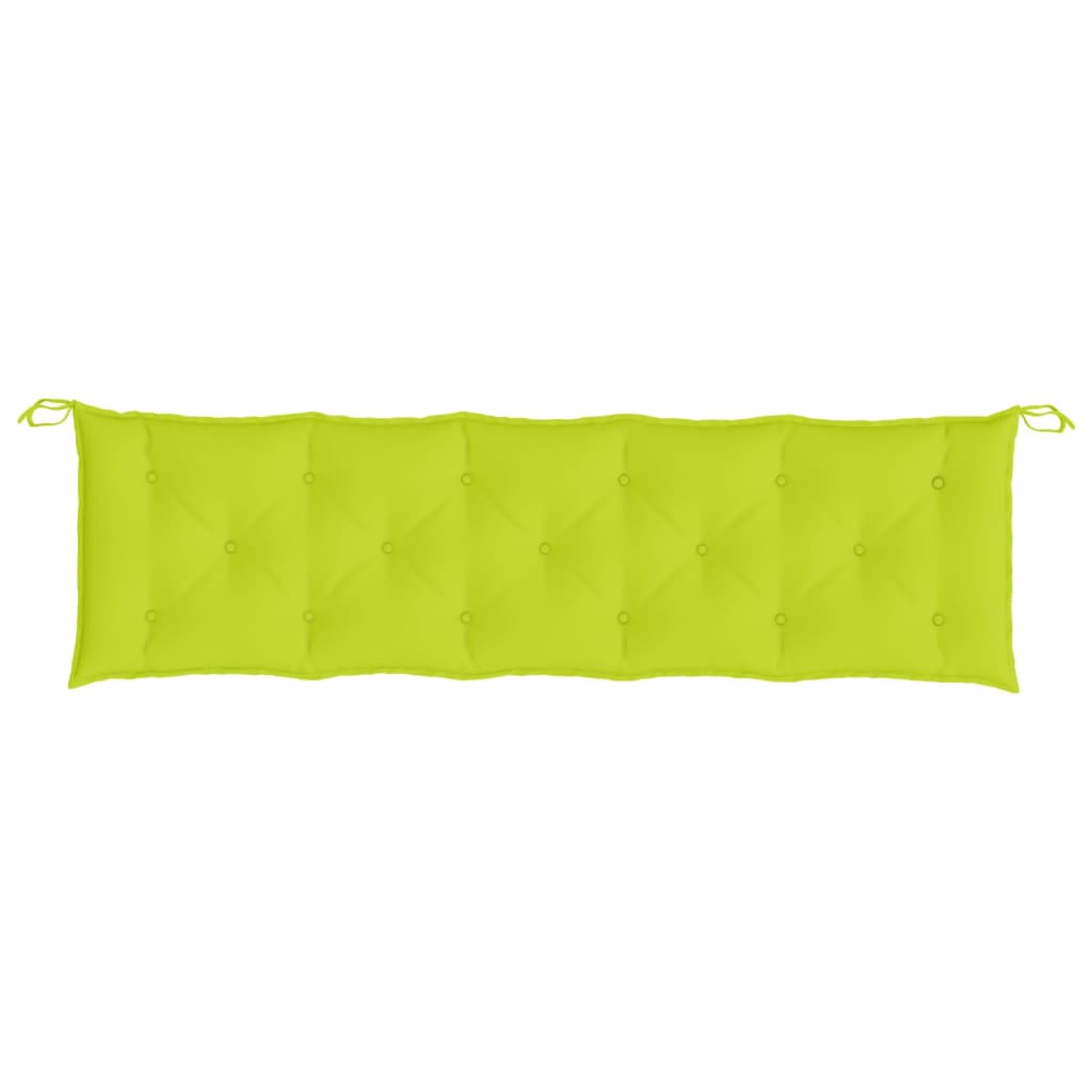 Cuscini per Panca 2 pz Verde Intenso 180x50x7 cm Tessuto Oxford | homemem39
