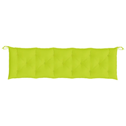 Cuscini per Panca 2 pz Verde Intenso 180x50x7 cm Tessuto Oxford | homemem39