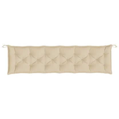 Cuscini Panca da Giardino 2pz Beige 200x50x7cm Tessuto Oxford | homemem39
