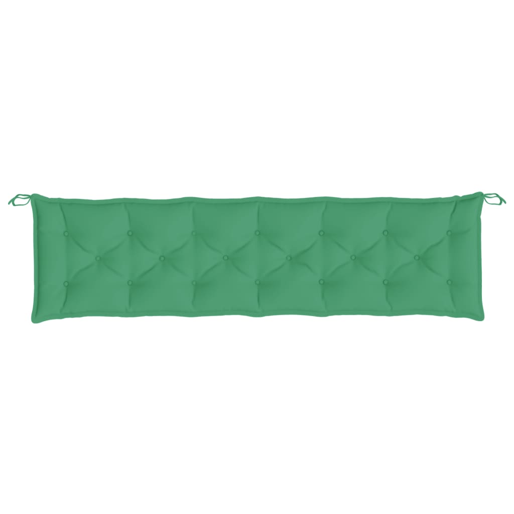 Cuscini per Panca 2 pz Verdi 200x50x7 cm in Tessuto Oxford | homemem39