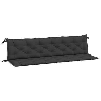 Cuscini per Panca 2 pz Neri 200x50x7 cm in Tessuto Oxford | homemem39