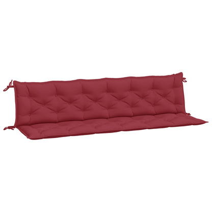 Cuscini per Panca 2 pz Rosso Vino 200x50x7 cm in Tessuto Oxford | homemem39