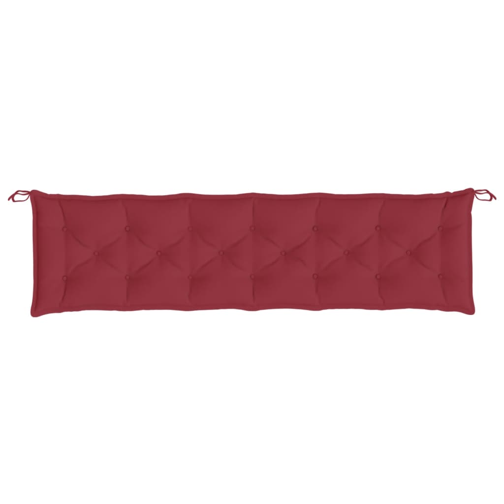 Cuscini per Panca 2 pz Rosso Vino 200x50x7 cm in Tessuto Oxford | homemem39