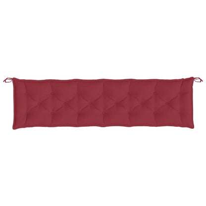 Cuscini per Panca 2 pz Rosso Vino 200x50x7 cm in Tessuto Oxford | homemem39