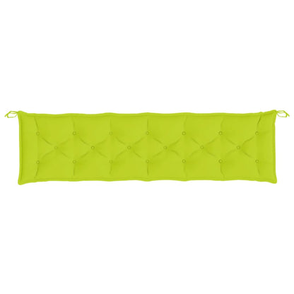 Cuscini per Panca 2 pz Verde Intenso 200x50x7 cm Tessuto Oxford - homemem39