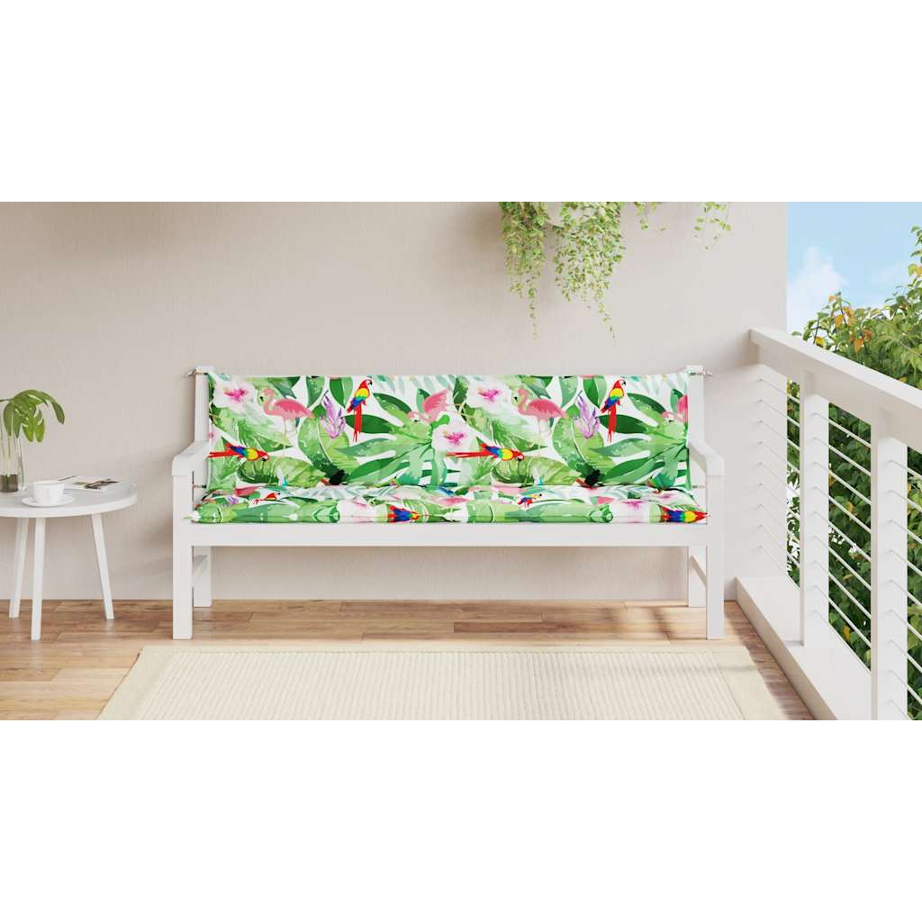 Cuscini Panca da Giardino 2pz Multicolore in Tessuto