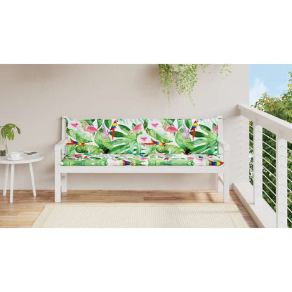 Cuscini Panca da Giardino 2pz Multicolore in Tessuto