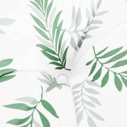 Cuscini Panca Giardino 2 pz Motivo a Foglie 200x50x7 cm Tessuto | homemem39