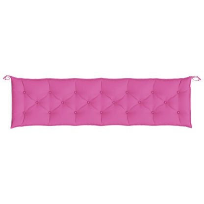 Cuscini per Panca da Giardino 2 pz Rosa 200x50x7 cm in Tessuto - homemem39