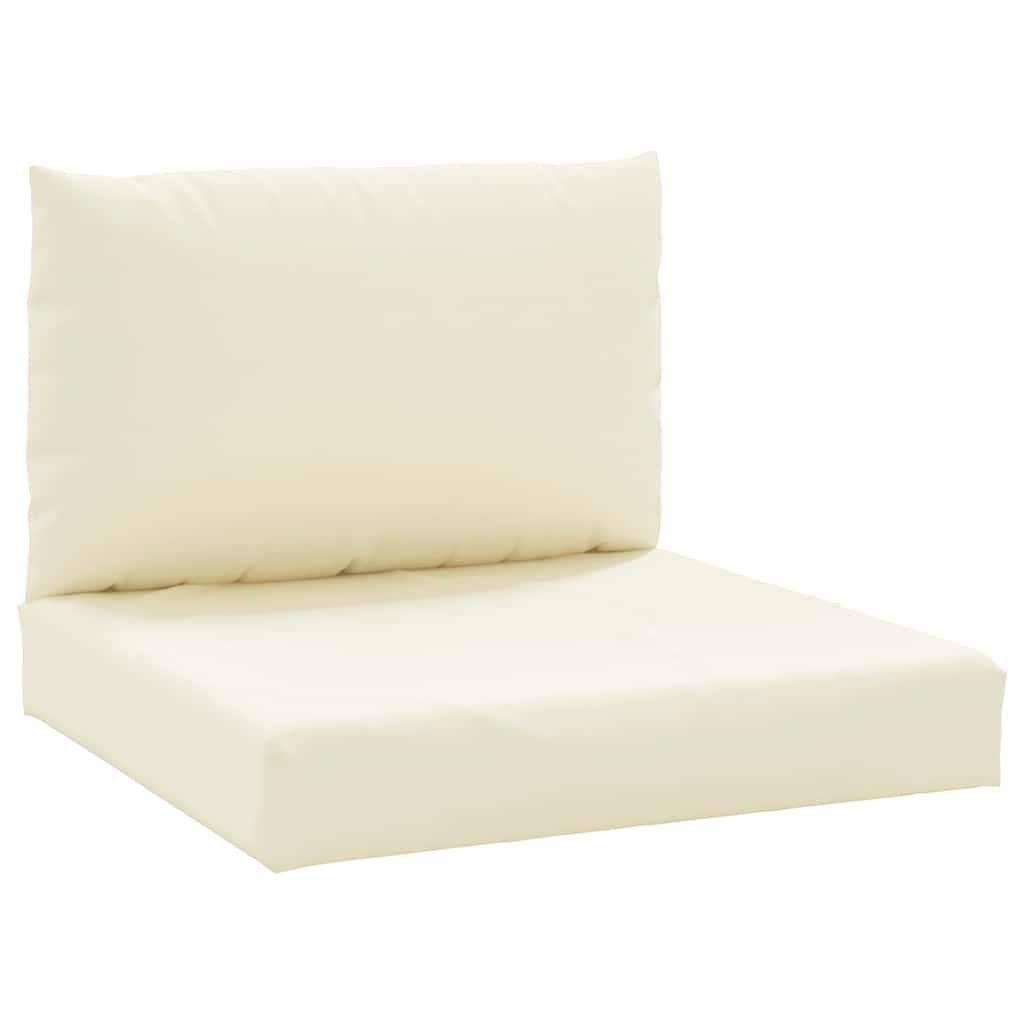 Cuscini per Pallet 2 pz Bianco Crema in Tessuto Oxford | homemem39
