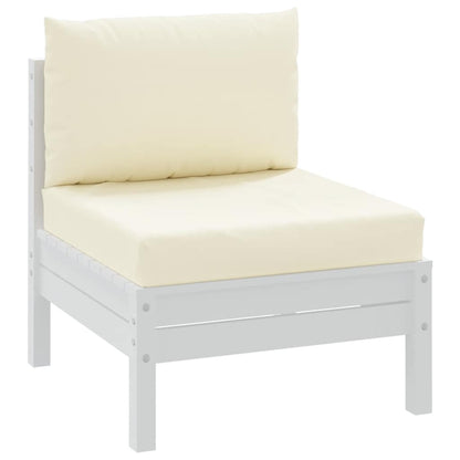Cuscini per Pallet 2 pz Bianco Crema in Tessuto Oxford - homemem39