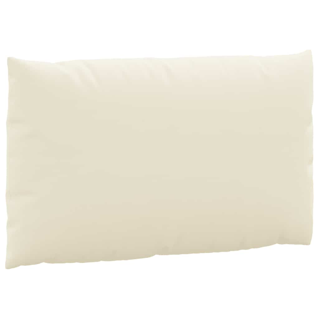 Cuscini per Pallet 2 pz Bianco Crema in Tessuto Oxford | homemem39