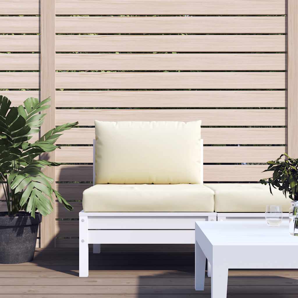 Cuscini per Pallet 2 pz Bianco Crema in Tessuto Oxford | homemem39