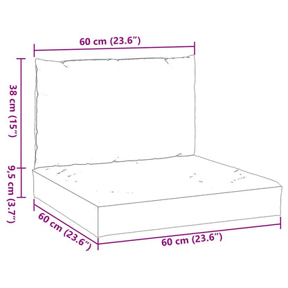 Cuscini per Pallet 2 pz Rossi in Tessuto Oxford | homemem39