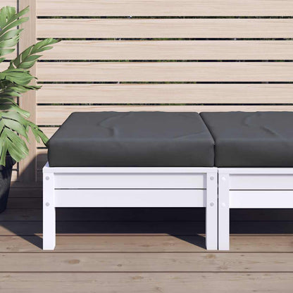 Cuscino per Pallet Antracite 60x60x9,5 cm in Tessuto | homemem39
