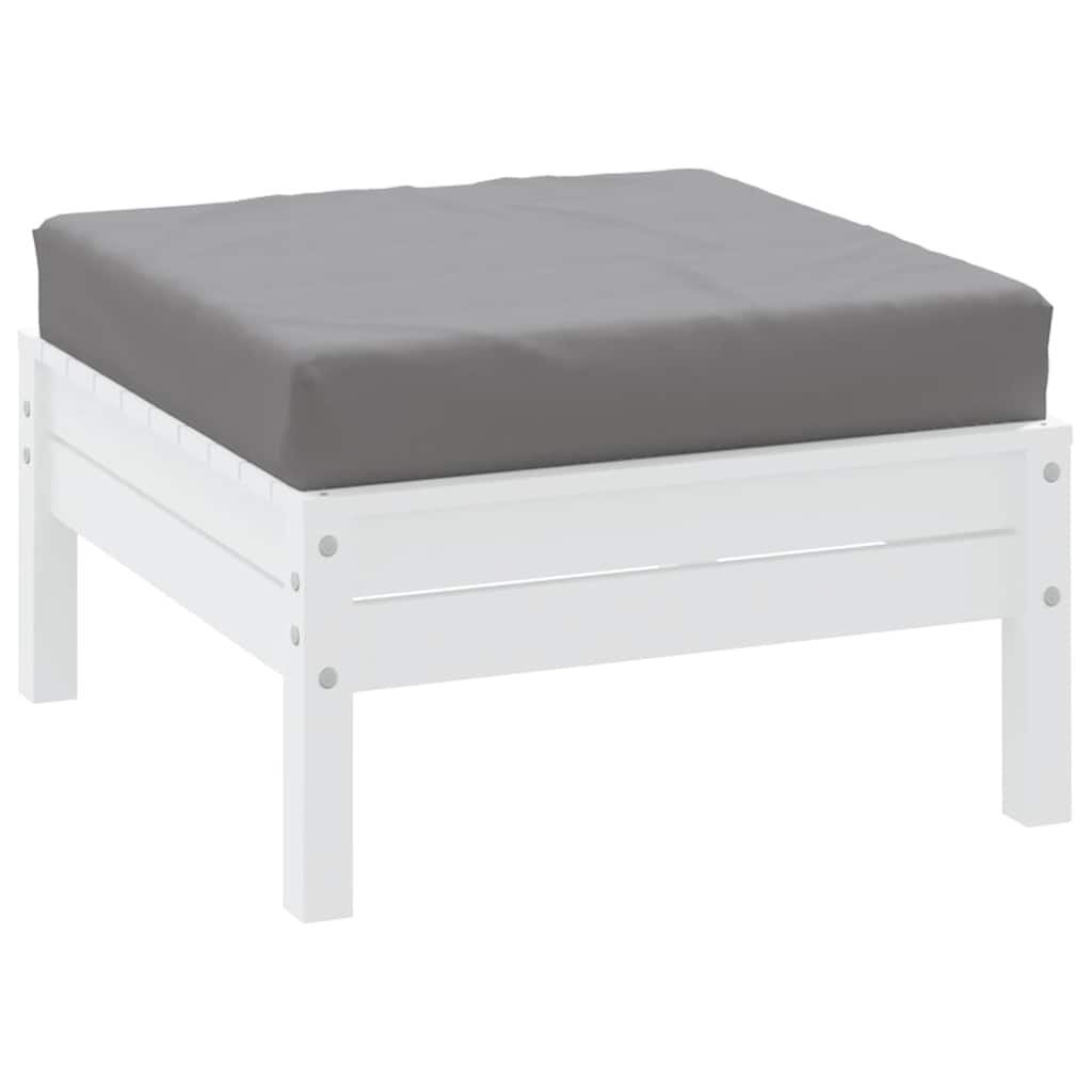 Cuscino per Pallet Grigio 60x60x9,5 cm in Tessuto Oxford | homemem39