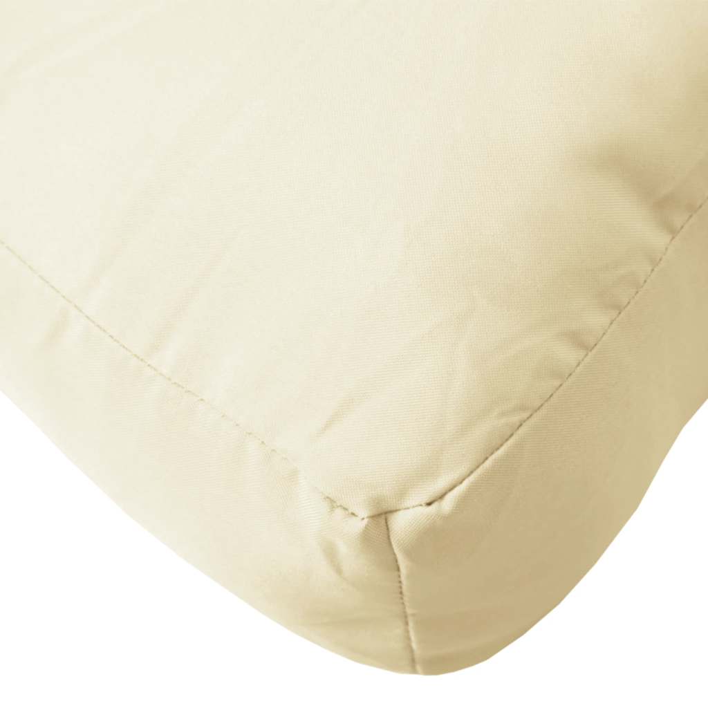 Cuscino per Pallet Crema 60x60x9,5 cm in Tessuto | homemem39