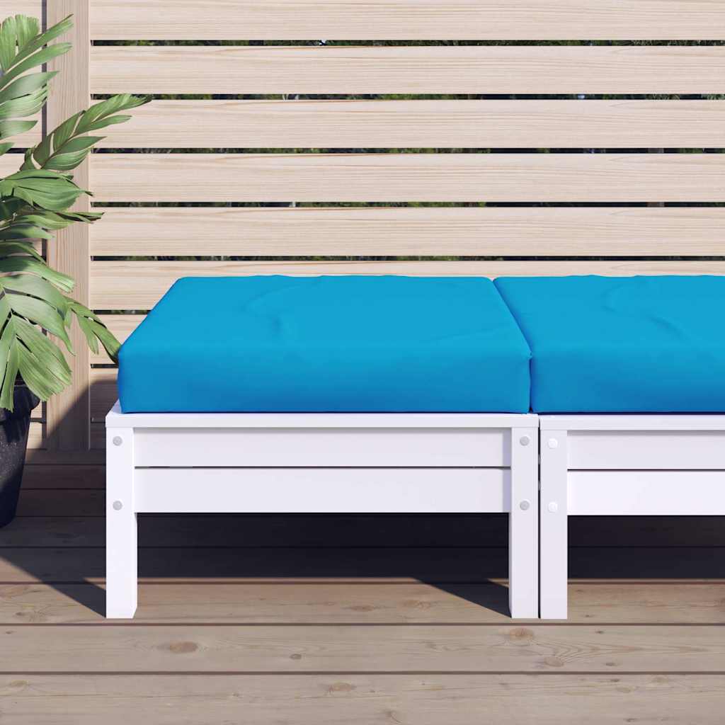 Cuscino per Pallet Azzurro 60x60x9,5 cm in Tessuto Oxford