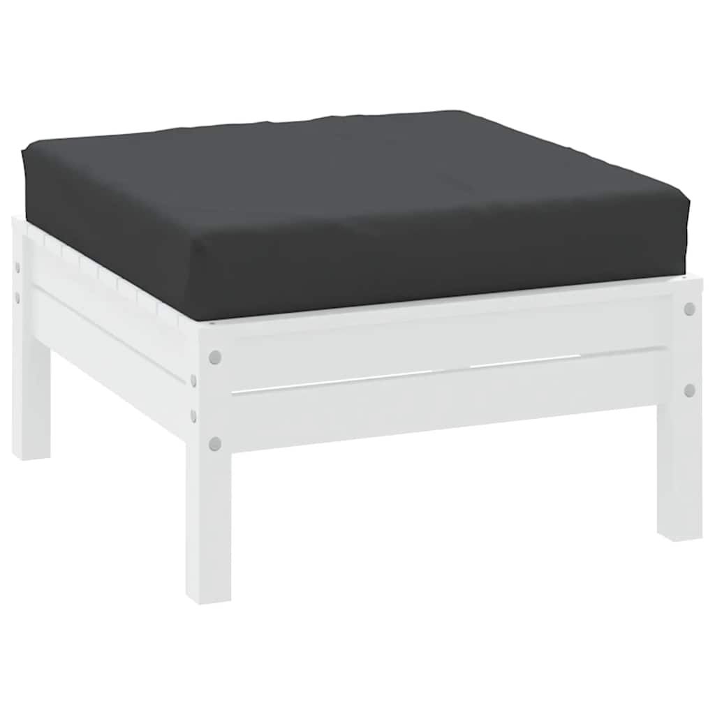 Cuscino per Pallet Nero 60x60x8 cm in Tessuto | homemem39