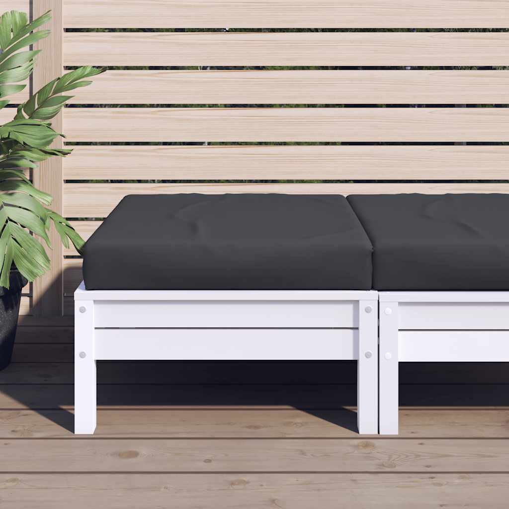 Cuscino per Pallet Nero 60x60x8 cm in Tessuto | homemem39