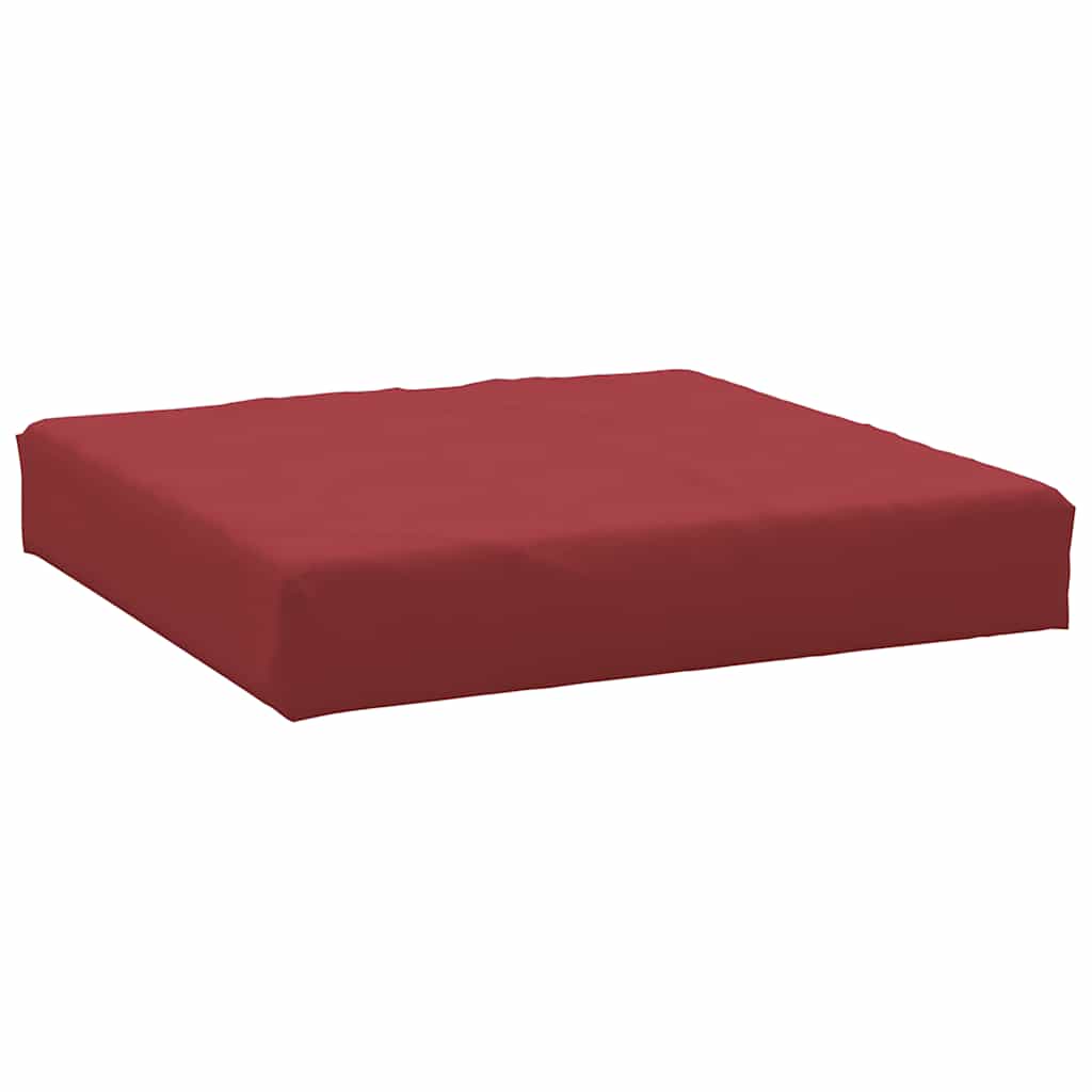 Cuscino per Pallet Rosso Vino 60x60x9,5 cm in Tessuto Oxford | homemem39