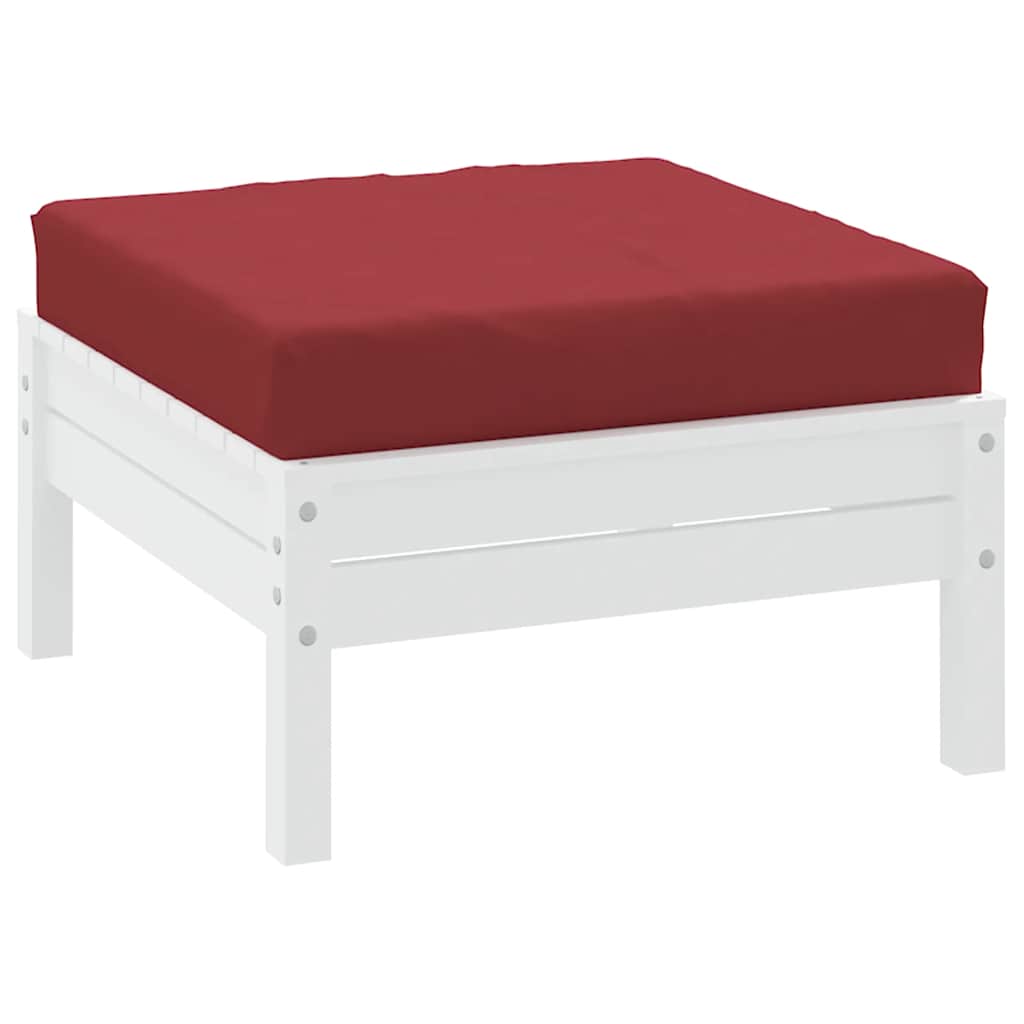 Cuscino per Pallet Rosso Vino 60x60x9,5 cm in Tessuto Oxford | homemem39