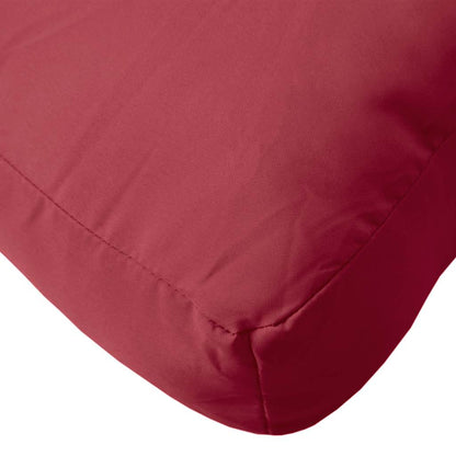 Cuscino per Pallet Rosso Vino 60x60x9,5 cm in Tessuto Oxford