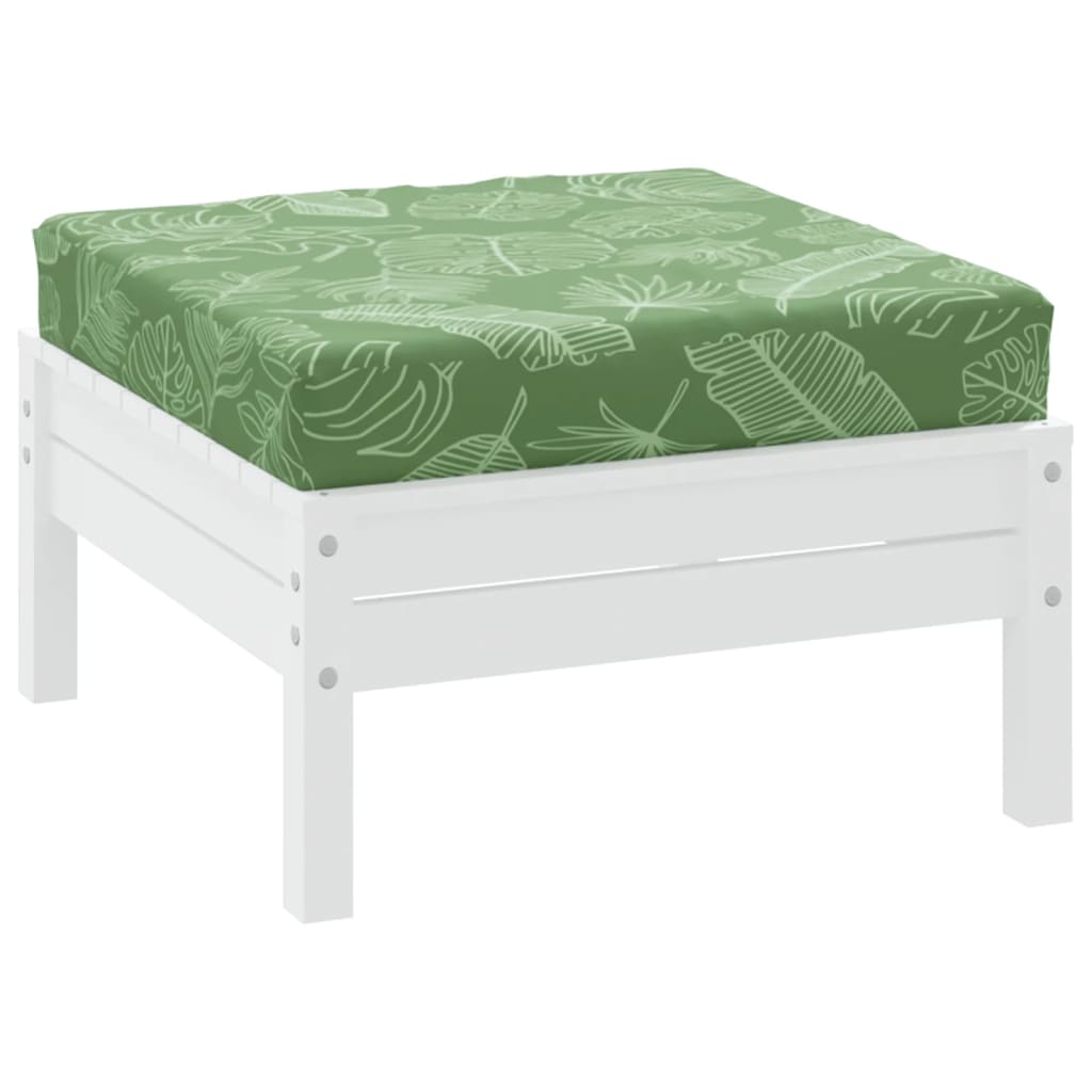 Cuscino Pallet Motivo a Foglie 60x60x8 cm in Tessuto Oxford | homemem39