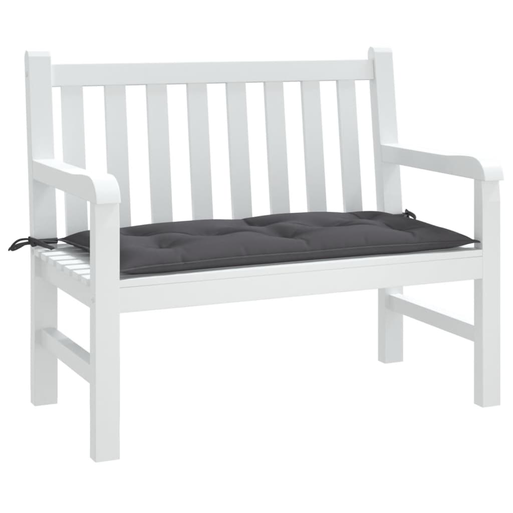 Cuscino per Panca Antracite 110x50x7 cm in Tessuto Oxford | homemem39