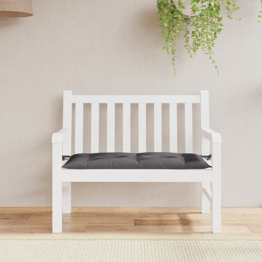 Cuscino per Panca Antracite 110x50x7 cm in Tessuto Oxford | homemem39