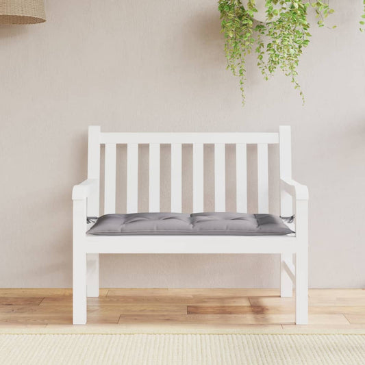 Cuscino per Panca Grigio 110x50x7 cm in Tessuto Oxford | homemem39