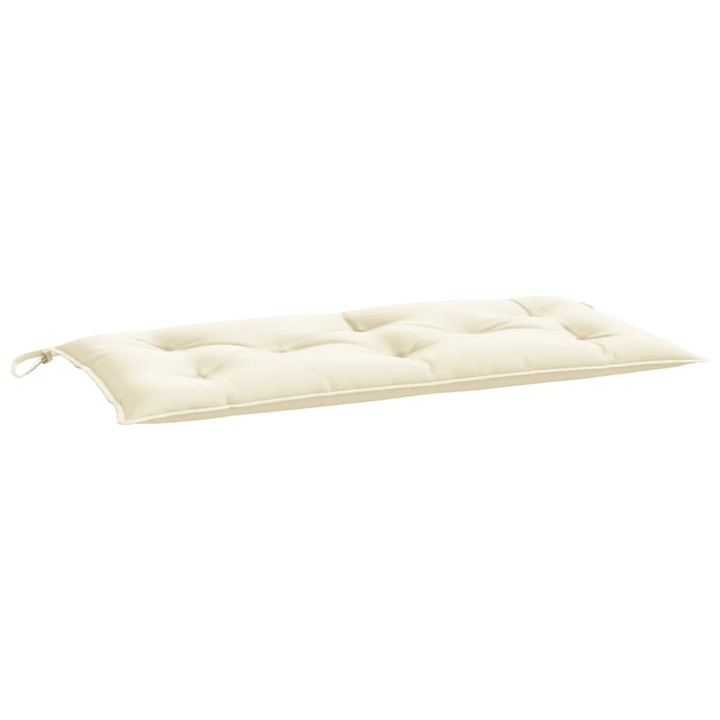 Cuscino per Panca Bianco Crema 110x50x7 cm in Tessuto Oxford | homemem39