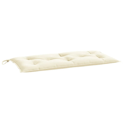 Cuscino per Panca Bianco Crema 110x50x7 cm in Tessuto Oxford | homemem39