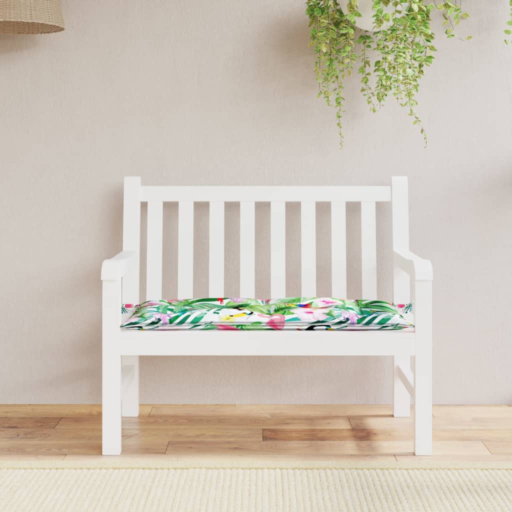 Cuscino per Panca da Giardino Multicolore 110x50x7cm in Tessuto | homemem39