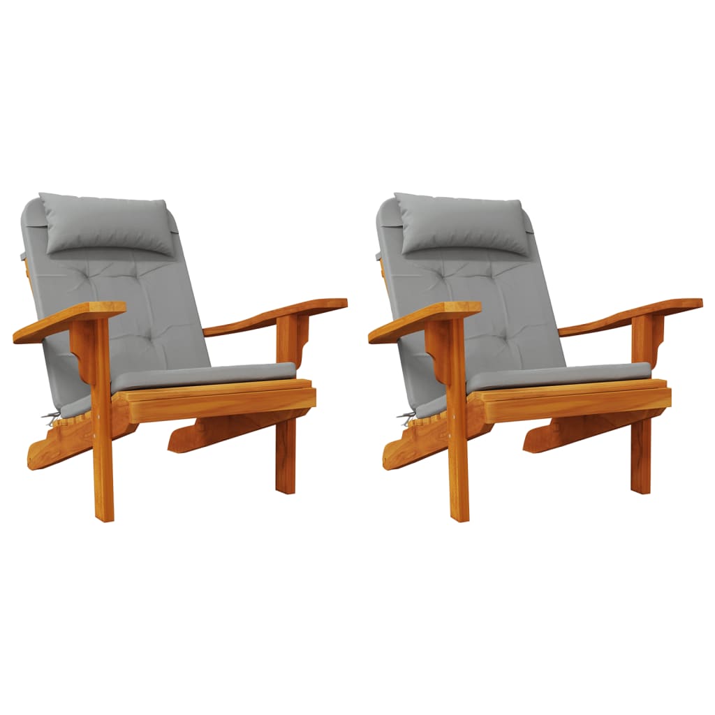 Cuscini per Sedia Adirondack 2 pz in Tessuto Oxford