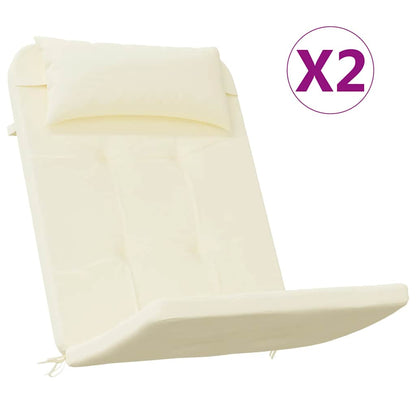 Cuscini per Sedia Adirondack 2 pz in Tessuto Oxford
