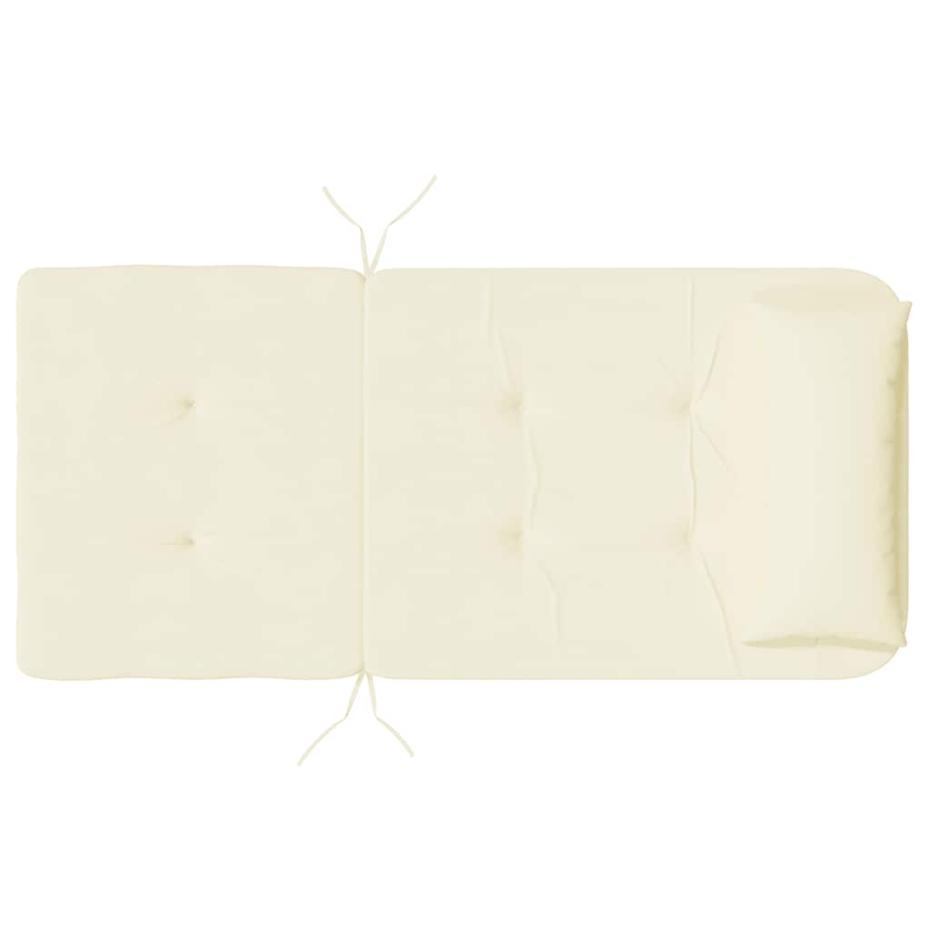 Cuscini per Sedia Adirondack 2 pz Crema in Tessuto Oxford | homemem39