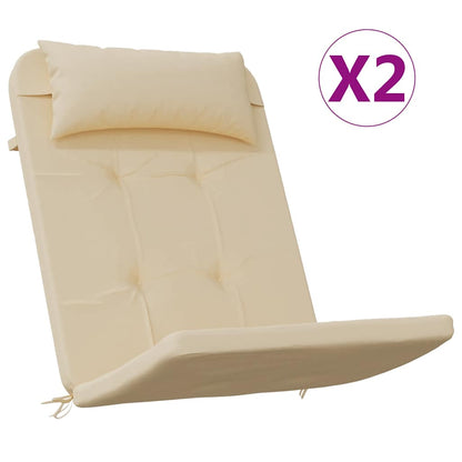 Cuscini per Sedia Adirondack 2 pz in Tessuto Oxford