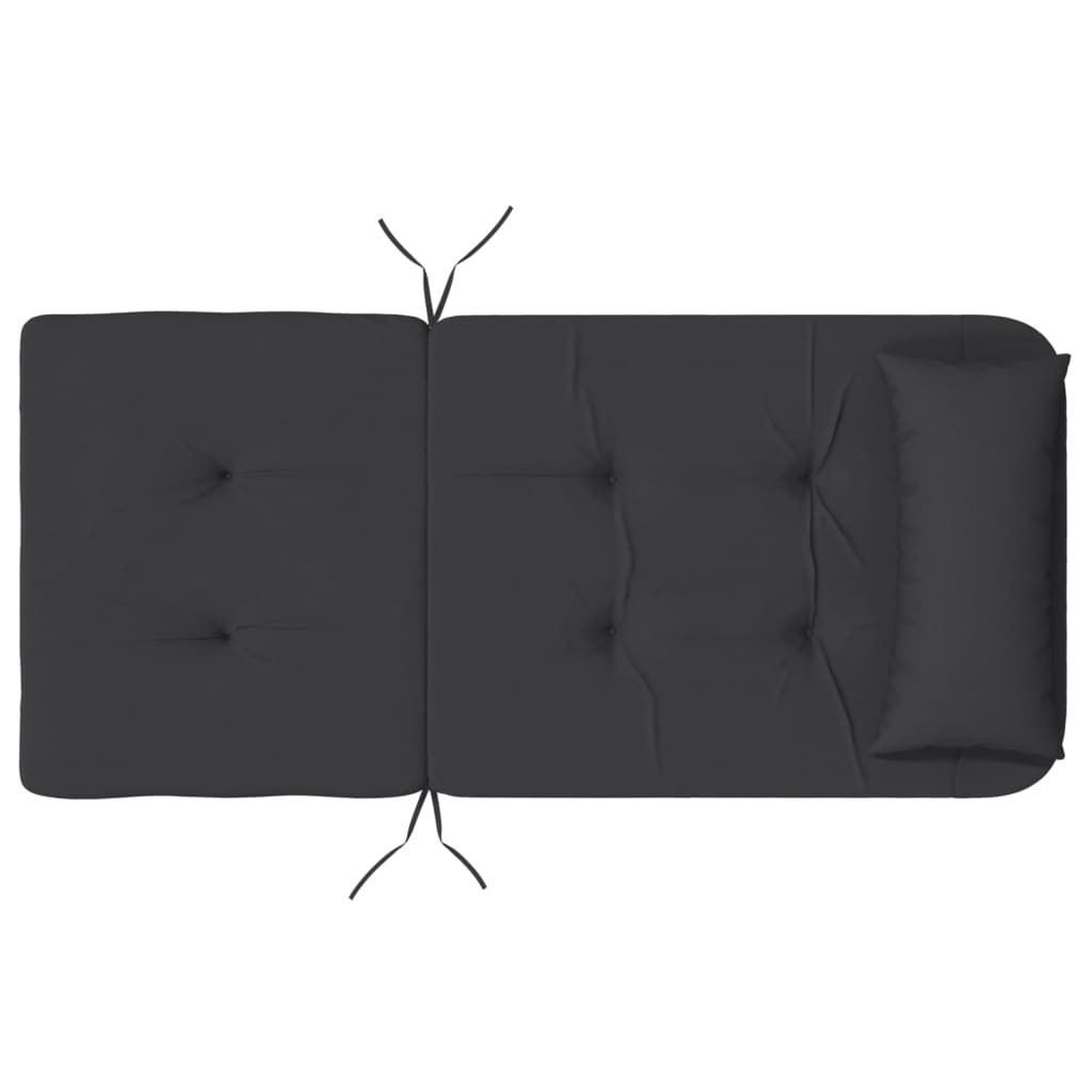 Cuscini per Sedia Adirondack 2 pz Neri in Tessuto Oxford | homemem39