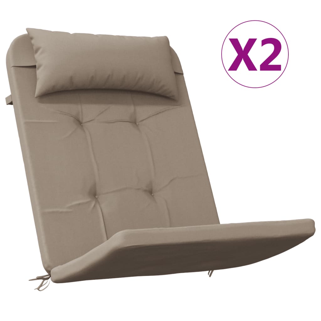 Cuscini per Sedia Adirondack 2 pz in Tessuto Oxford