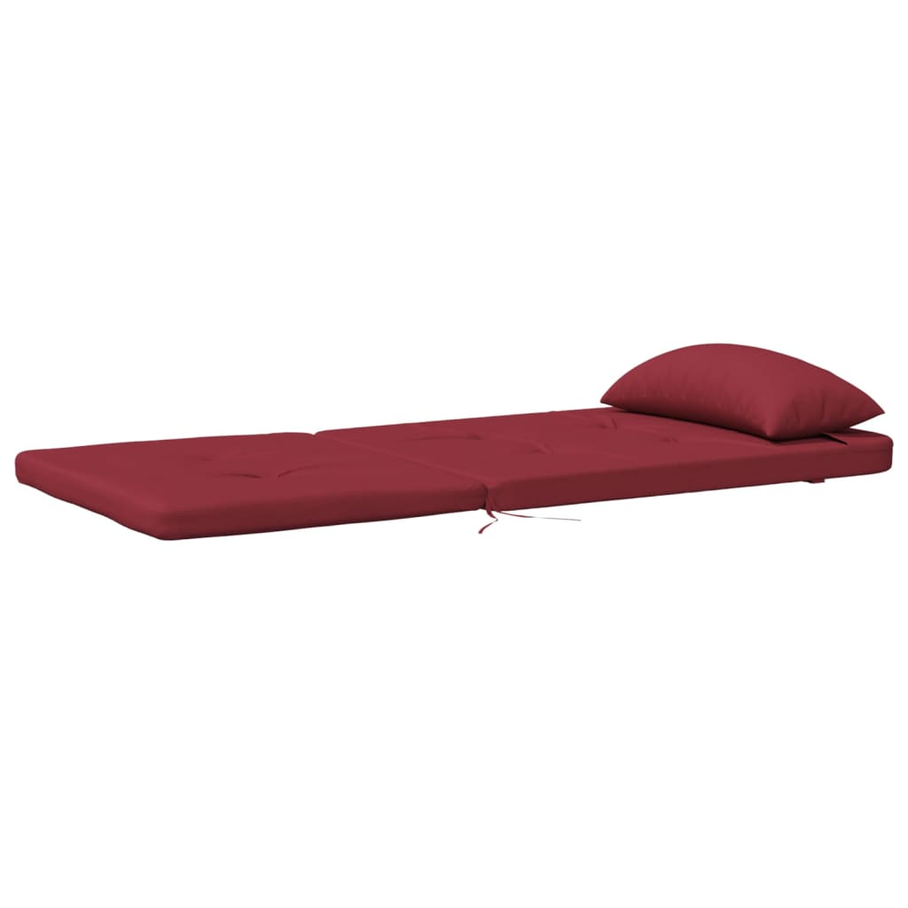 Cuscini per Sedia Adirondack 2 pz Rosso Vino in Tessuto Oxford