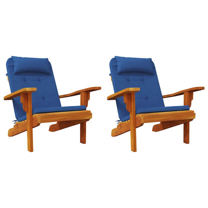 Cuscini per sedie 2 pz Tessuto Oxford Blu 58 x 77 x 4,5 cm