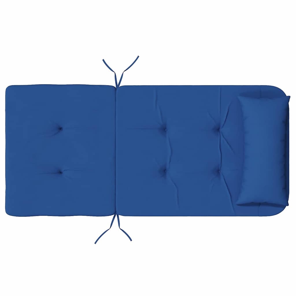 Cuscino per Sedia 2 pcs Blu 58 x 77 x 4.5 cm Tessuto Oxford