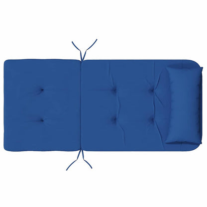 Cuscino per Sedia 2 pcs Blu 58 x 77 x 4.5 cm Tessuto Oxford
